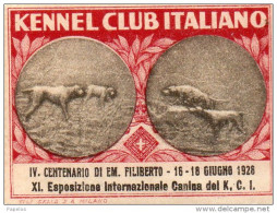 1928 KENNEL CLUB ITALIANO - Erinnophilie