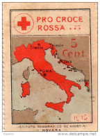 1915 PRO CROCE ROSSA - Vignetten (Erinnophilie)