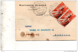 1948 CARTOLINA CON ANNULLO ROMA - Correo Aéreo