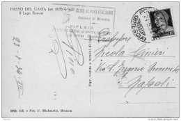 1934 CARTOLINA CON ANNULLO   PONTE DI LEGNO BRESCIA - Marcophilie