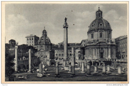 1933 CARTOLINA - ROMA FORO TRAIANO - Autres Monuments, édifices