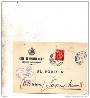 1941 CARTOLINA   CON ANNULLO VENARIA REALE TORINO - Marcophilie