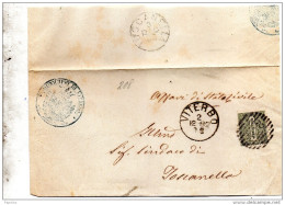 1882   LETTERA CON ANNULLO VITERBO - Marcophilie