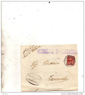 1923  LETTERA CON ANNULLO TRASAGHIS UDINE - Marcophilie