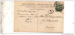 1917 CARTOLINA CON ANNULLO MONTECATINI - GRAND HOTEL - Marcophilie