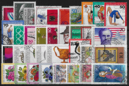 ALLEMAGNE REPUBLIQUE FEDERALE - ANNEE 1976 - 35 VALEURS - OBLITERES - TOUS DIFFERENTS - Used Stamps