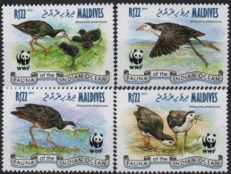 Maldives   Espèces Menacées- Endangered Animals 2013 WWF  XXX - Maldives (1965-...)