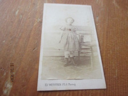 Foto Cdv,edit Ed Wetstein Fils, Verviers - Anciennes (Av. 1900)