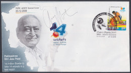 Inde India 2009 Special Autograph Cover Cricket, Gary Kirsten, Indian Coach, Sport, Sports, Pictorial Postmark - Cartas & Documentos