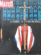 Paris Match N°826 6 Février 1965 L'adieu à Churchill - Informaciones Generales