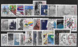 ALLEMAGNE REPUBLIQUE FEDERALE - ANNEE 1986 - 29 VALEURS - OBLITERES - TOUS DIFFERENTS - Used Stamps