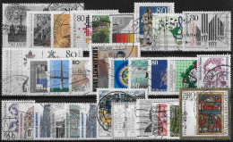 ALLEMAGNE REPUBLIQUE FEDERALE - ANNEE 1987 - 32 VALEURS - OBLITERES - TOUS DIFFERENTS - Used Stamps