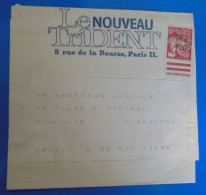 BANDE JOURNAL LE NOUVEAU TRIDENT AVEC TIMBRE PREOBLITERE - Other & Unclassified