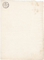 DOCUMENTO  STORICO  - CARTA BOLLATA  CENT. 30 - NON USATA - BETTELINI -1838 - Documents Historiques