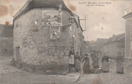 Saint Michel  Sur Orge Rue Des  Tifaines ( Tres Animee Taches Brune ) ( Pub Mur Biere Eclipse - Saint Michel Sur Orge