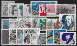 ALLEMAGNE REPUBLIQUE FEDERALE - ANNEE 1990 - 26 VALEURS - OBLITERES - TOUS DIFFERENTS - Used Stamps