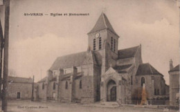 91 SAINT VRAIN  -  Eglise Et Monument  - - Saint Vrain