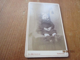 Foto Cdv,edit Ed Wettstein Fils, Verviers - Anciennes (Av. 1900)