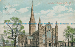 R002083 Salisbury Cathedral N. W. Valentine. 1906 - Welt