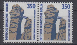 Berlin Mi.Nr.835A/835A Waagerechtes Paar - Extern Steine - Unused Stamps