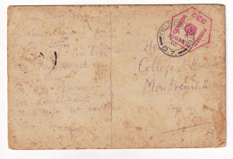 England WW1 Field Post Office 1916 Passed By Censor Censure Christmas Greetings James Prinsep Beadle - Postmark Collection