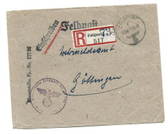 Feldpost Einschreiben Feldstrafgefangenenabteilung 9 Bewährung 1944 - Feldpost World War II