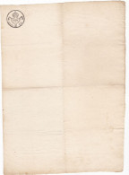 DOCUMENTO  STORICO  - CARTA BOLLATA  CENT. 30 - NON USATA - BETTELINI -1834 - Historical Documents