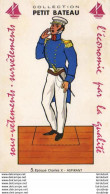 Carte Publicitaire Petit- Bateau Uniforme- Epoque Charles X- Aspirant ... - Guerre