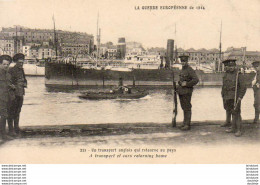 Marine Militaire Française- Un Transport Anglais Qui Retourne Au Pays  ... - Guerre