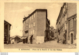 D31  AURIGNAC  Place De La Mairie Et Rue Des Nobles - Sonstige & Ohne Zuordnung