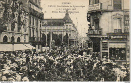 D10  TROYES  XXXIV ème Fête Fédérale De Gymnastique 1908  Défilé Rue De La République - Troyes