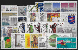 ALLEMAGNE REPUBLIQUE FEDERALE - ANNEE 1993 - 62 VALEURS - OBLITERES - TOUS DIFFERENTS - 3 SCANS - Used Stamps