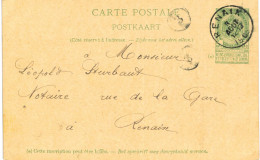 (Lot 02) Entier Postal  N° 53 écrit De Renaix Vers Renaix - Postcards 1871-1909