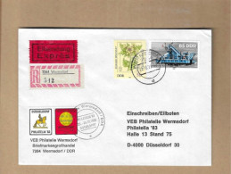 Los Vom 18.05 -   Eil-Umschlag Aus Wermsdorf 1983 - Covers & Documents
