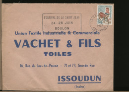 FRANCIA FRANCE -  CAEN -   1967 - FESTIVAL DE LA SAINT JEAN   -  BOULON - Mechanische Stempels (varia)