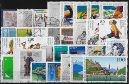 ALLEMAGNE REPUBLIQUE FEDERALE - ANNEE 1994 - 62 VALEURS - OBLITERES - TOUS DIFFERENTS - 3 SCANS - Used Stamps