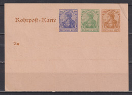 Dt.Reich Amtl. Rohrpostkarte Mit Zudruck  80Pf Neben 20Pf MiNo. RPZP 7 ** - Postkarten