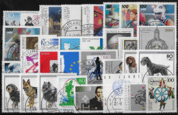 ALLEMAGNE REPUBLIQUE FEDERALE - ANNEE 1995 - 59 VALEURS - OBLITERES - TOUS DIFFERENTS - 3 SCANS - Used Stamps