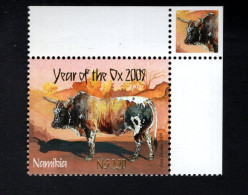 2031348716 2009 SCOTT 1173 (XX) POSTFRIS MINT NEVER HINGED -  YEAR OF THE OX - NEW YEAR 2009 - Namibia (1990- ...)