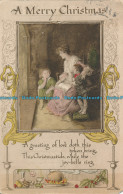 R002370 Greeting Postcard. A Merry Christmas. Woman With Kids. Clifton - Monde