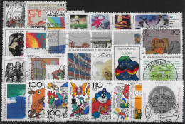 ALLEMAGNE REPUBLIQUE FEDERALE - ANNEE 1998 - 56 VALEURS - OBLITERES - TOUS DIFFERENTS - 3 SCANS - Used Stamps