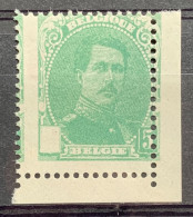 België, 1914, Nr 129, Zonder Rood Kruis, Postfris**,  Herdruk - 1914-1915 Red Cross