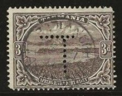 Tasmania       .   SG    .  253   Perfin    .   O      .     Cancelled - Used Stamps