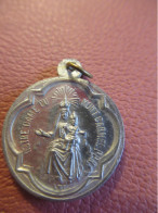 Médaille Religieuse Ancienne / Coeur Du Christ/ Vierge à L'Enfant / Notre Dame Du Mont Carmel /Début XXéme    MDR49 - Godsdienst & Esoterisme