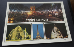 Paris, La Nuit - Abeille-Cartes, Editions "LYNA-PARIS", Paris - Paris By Night