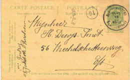 (Lot 02) Entier Postal  N° 53 écrit De Berchem Anvers Berchem - Cartes Postales 1871-1909