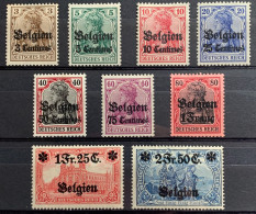 België, 1916, OC1/9, Ongebruikt *, OBP 120€ - OC1/25 Generaal Gouvernement