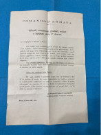 VOLANTINO PROPAGANDA CAMPAGNA D'ALBANIA COMANDO 9°ARMATA KORCA ARMISTIZIO 1941. - Documents