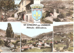 ST-VINCENT-sur-JABRON (04) Carte Multivues - Blason  CPSM GF - Autres & Non Classés