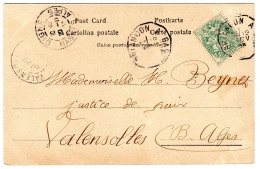 1903  CAD  Convoyeur De BRIANCON à GAP  Envoyée à VALENSOLLES 04 - Cartas & Documentos